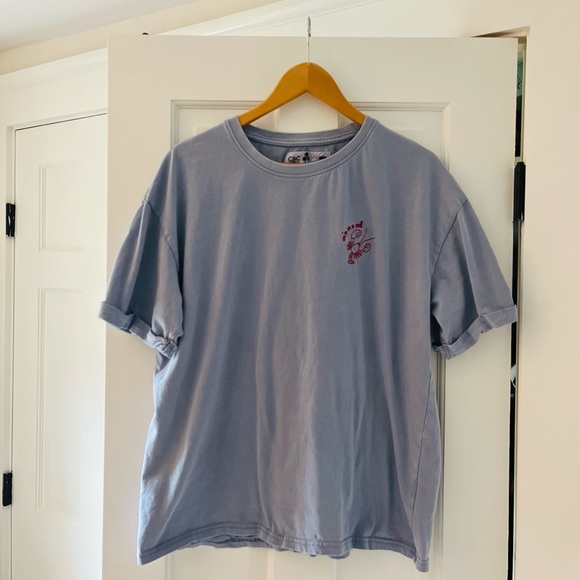 C&C California Women’s Kris Cropped Cotton Tee, X-Large, Forever Blue - Picture 2 of 11